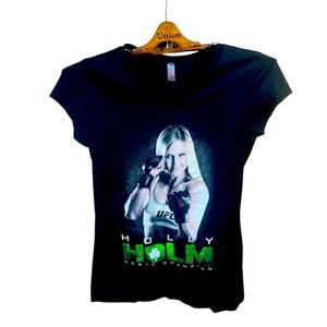 Holly Holmes UFC World Champion Women’s Graphic Short Sleeve T-Shirt Size M